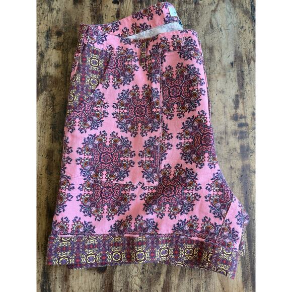 Sundance Women’s Shorts M Multicolor Cuffed Linen Cotton Blend Summer - Picture 11 of 11
